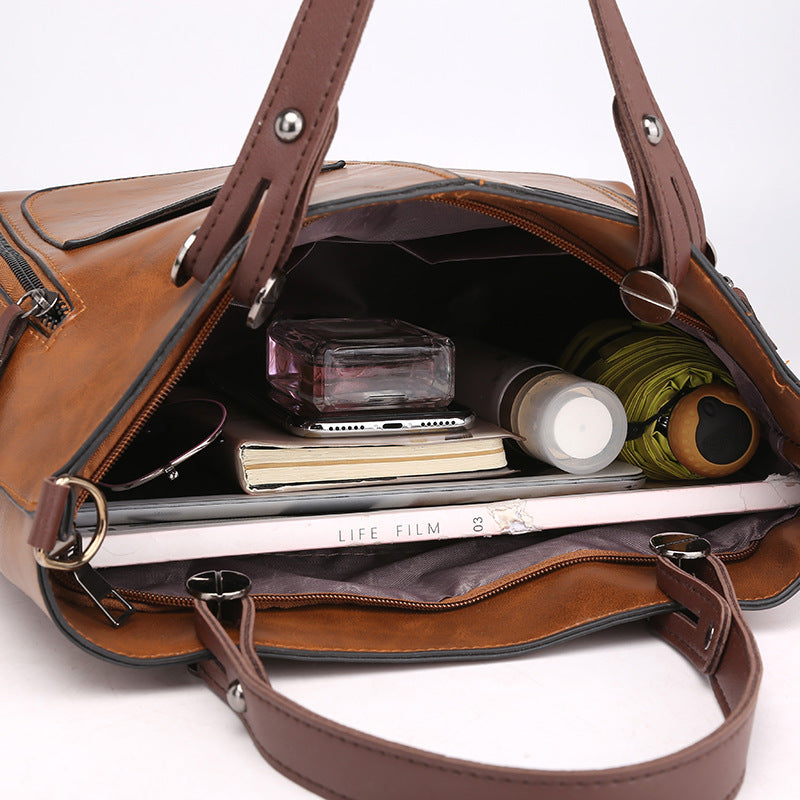 Brüssel - Vintage Leather Shoulder Bag