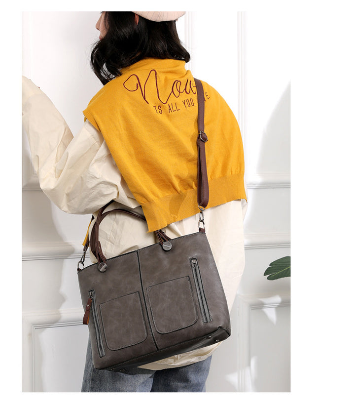 Brüssel - Vintage Leather Shoulder Bag