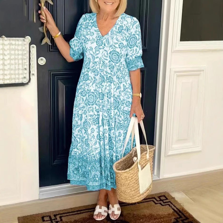 Susanne - V-NECK DRESS